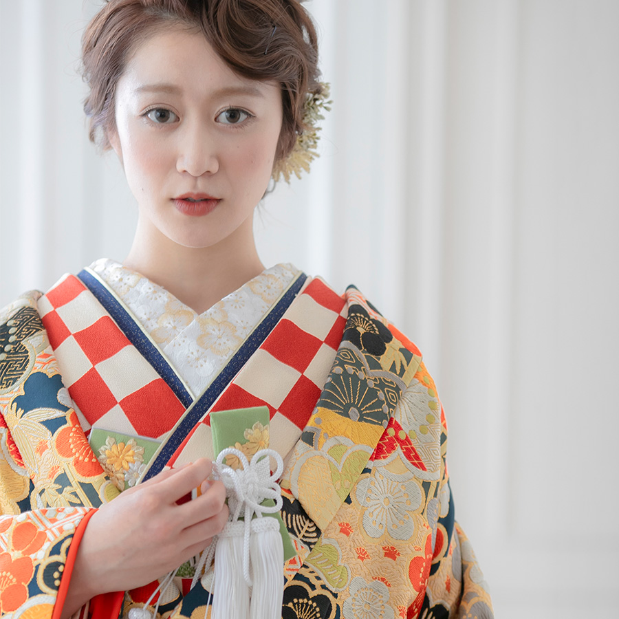 solid color traditional kimono
